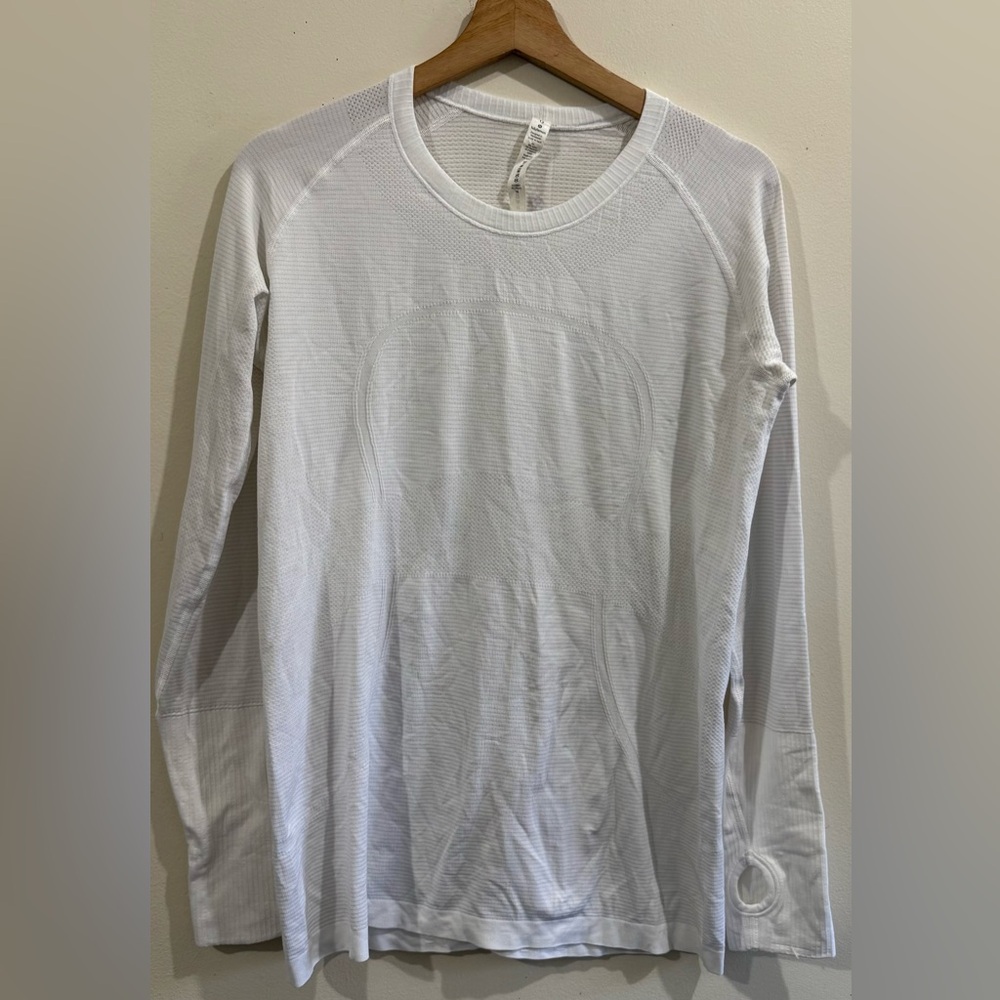 lululemon athletica White Long Sleeve Men's Tee